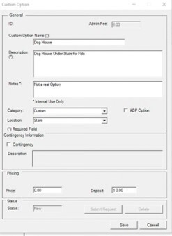 3 custom options